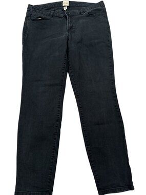 G.H. Bass & Co. Womens Black Denim Jeans Size 14